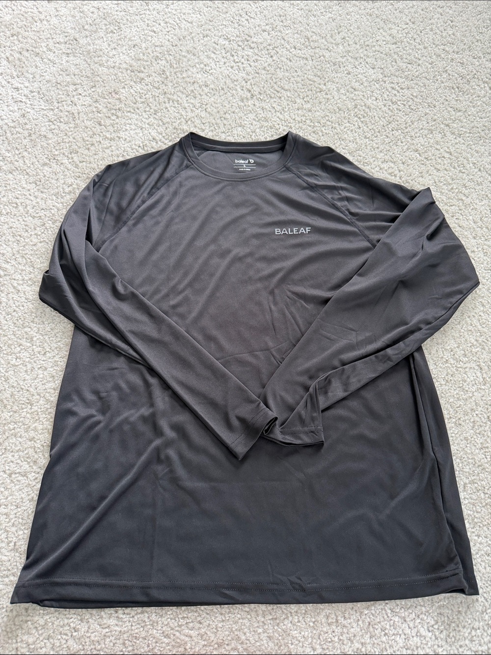 Baleaf Men's Long Sleeve Performance Top - Black